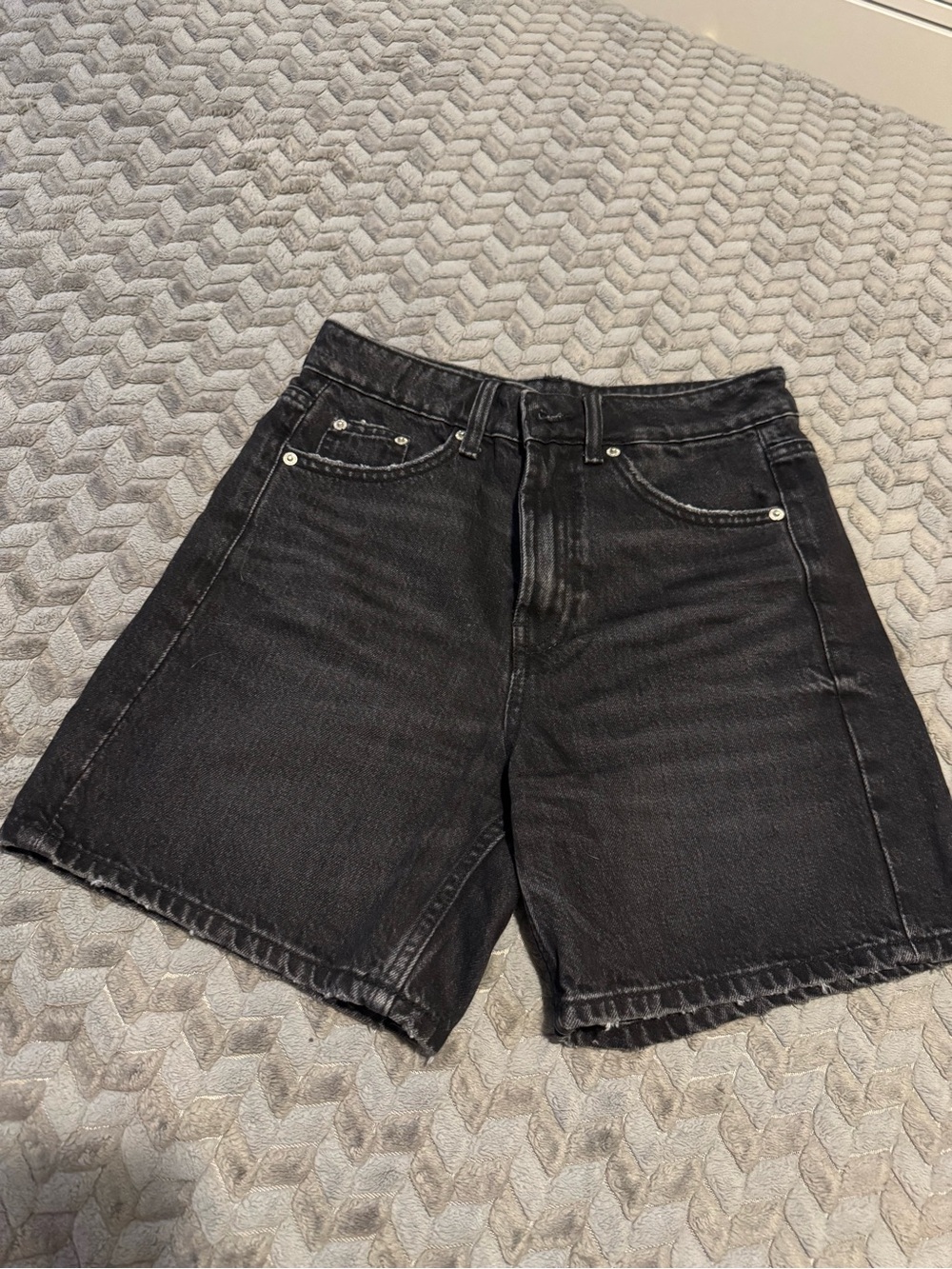 Zara Black Denim Shorts